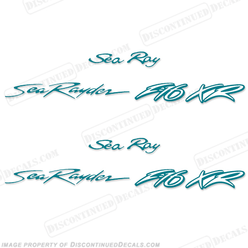 SEA RAY SEA RAYDER F16 BOAT DECALS - SET OF 2 - (ANY COLOR!) searay, INCR10Aug2021