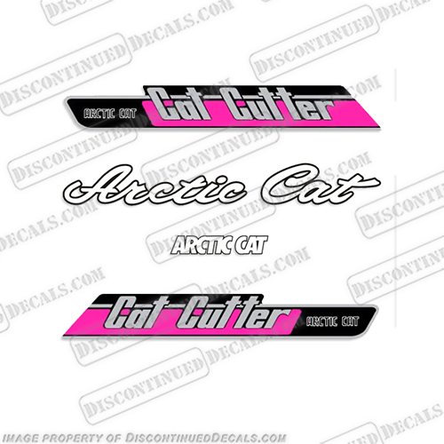 Arctic Cat "Cat Cutter" Snowmobile Decals 1977 - 1981  snowmobile, decals, arctic, cat, cutter, 1972, sled, stickers, kit, 1977, 19978, 1979, 1980, 1981,