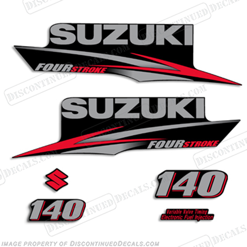 Suzuki 140hp DF140 Four Stroke Decal Kit - 2010+ INCR10Aug2021