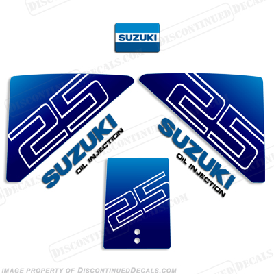Suzuki 25hp Decal Kit INCR10Aug2021