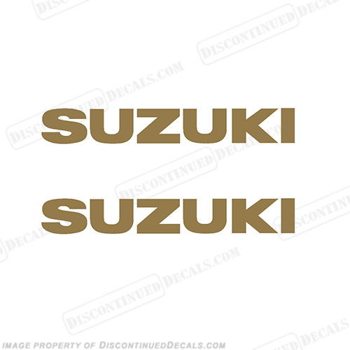 Suzuki Decals (set of 2) - Gold INCR10Aug2021