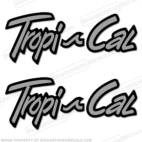 National Tropi-Cal RV Decal Kit (Set of 2) tropical, recreational vehicle decals, INCR10Aug2021