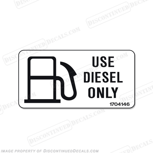 Label Decal - Diesel Fuel Only INCR10Aug2021