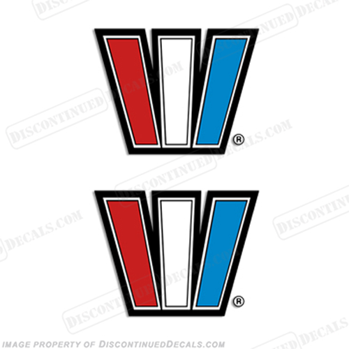 Wellcraft Boat Decals "W" Logo (Set of 2)  INCR10Aug2021
