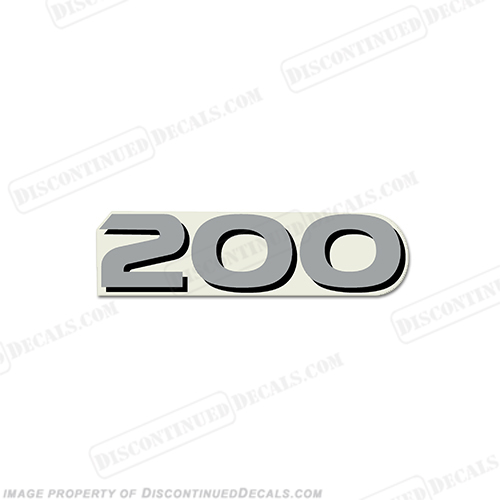 Yamaha "200" HPDI Decal - Rear INCR10Aug2021