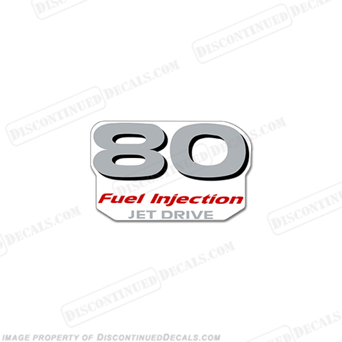 Yamaha "80 Fuel Injected" Decal - Rear INCR10Aug2021