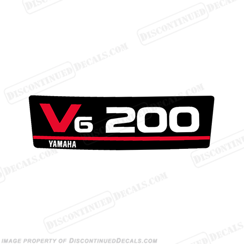 Yamaha Rear 200hp Single Decal INCR10Aug2021