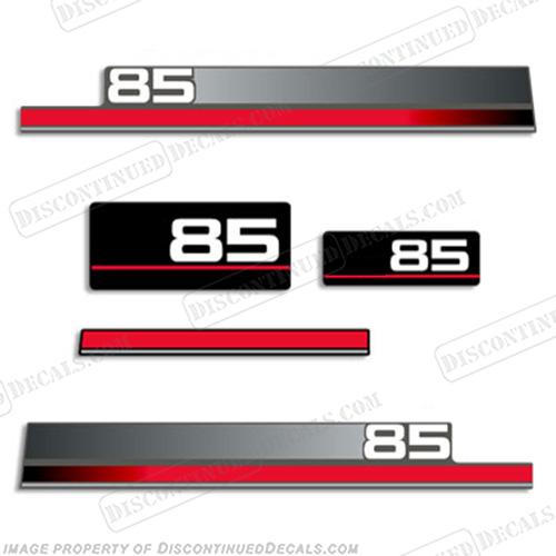Yamaha 85hp Older Style Decals (Partial Kit) 85, 85 hp, INCR10Aug2021