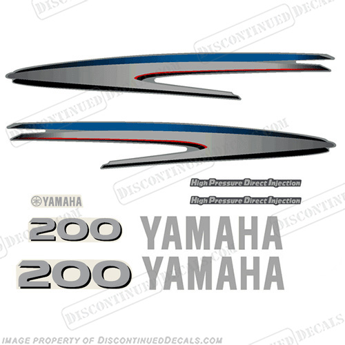 Yamaha 200hp HPDI Decal Kit INCR10Aug2021