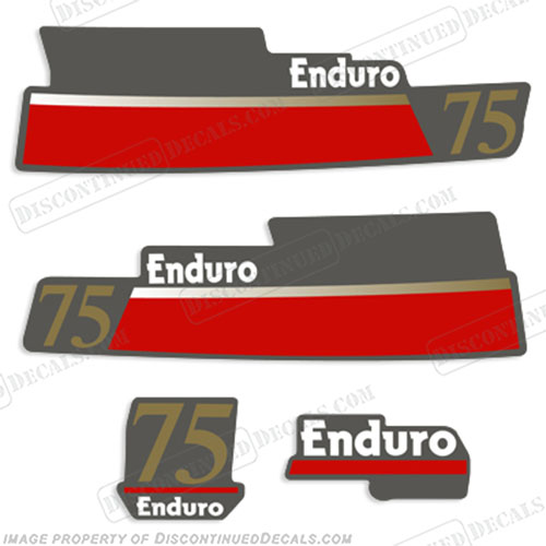 Yamaha 75hp Enduro Decals (Partial Kit) 75hp, INCR10Aug2021